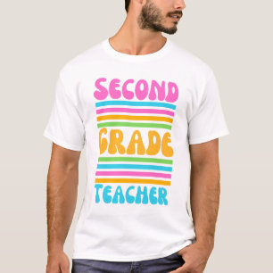 LEHRER DER ZWEITEN KLASSE Virbrant Farben Bubble-S T-Shirt