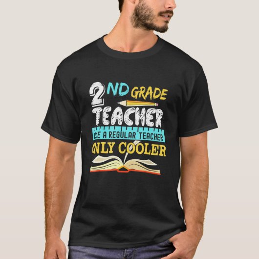 Lehrer der zweiten Klasse zurück an die Schule T-Shirt (Vorderseite)