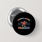 Lehrer der zweiten Klasse zurück zum Schulteam Button (Vorne & Hinten)