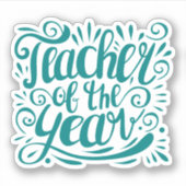Lehrer des Jahres Aufkleber (Vorderseite)