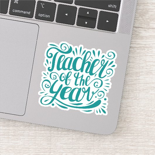 Lehrer des Jahres Aufkleber (Detail)