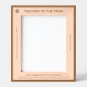 Lehrer des Jahres Auszeichnung Holz Geätzte Rahmen (Vorderseite)