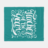 Lehrer des Jahres Fleecedecke (Vorderseite (Horizontal))