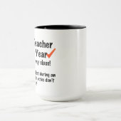 Lehrer des Jahres-Kaffees Tasse (Zentrum)