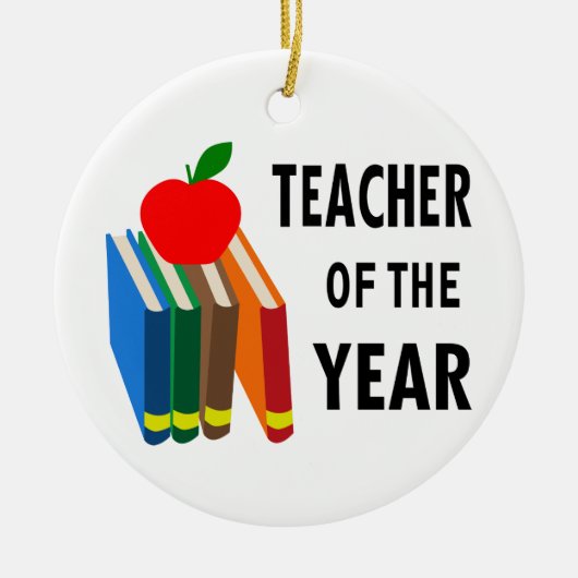 Lehrer des Jahres Keramik Ornament (Vorne)