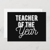 Lehrer des Jahres - Lehrer Gif Postkarte (Vorne/Hinten)