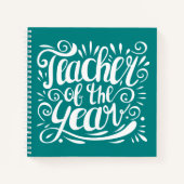 Lehrer des Jahres Notizblock (Vorderseite)