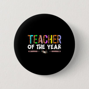 Lehrer des Jahres Party-Geschenk Lehrer Schätzung Button
