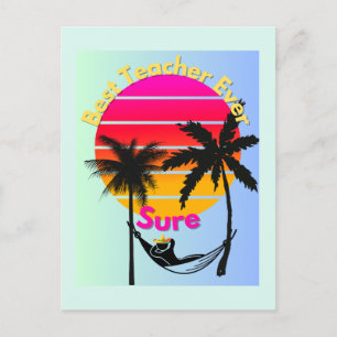 Lehrer des Jahres: sicher Feiertagspostkarte