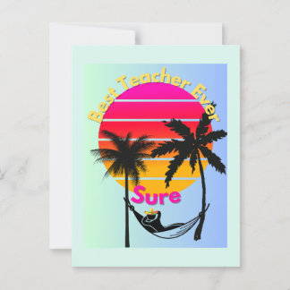 Lehrer des Jahres: sicher Postkarte