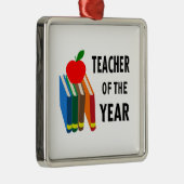 Lehrer des Jahres Silbernes Ornament (Rechts)