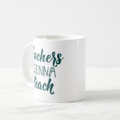 Lehrer, die gehen zu unterrichten kaffeetasse (Vorderseite Links)
