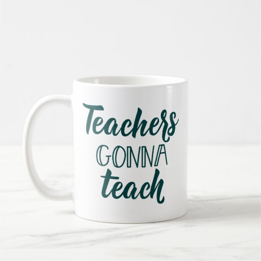Lehrer, die gehen zu unterrichten kaffeetasse (Links)