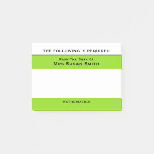 Lehrer, die Klasse Grün   merkt, personifizieren Post-it Klebezettel