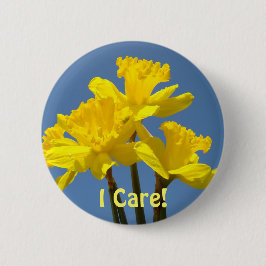 Lehrer, die mir wichtig sind! Knopf Gelbe Blume Button