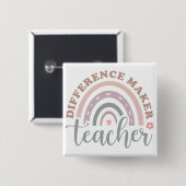 Lehrer Differenzialmacher Button (Vorne & Hinten)