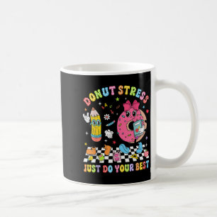 Lehrer Donut Stress Einfach Deinen Test Tag Jungen Kaffeetasse