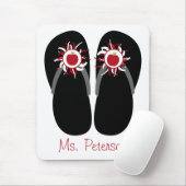 Lehrer drehen Reinfälle mit roten Äpfeln u. Pom Mousepad (Mit Mouse)