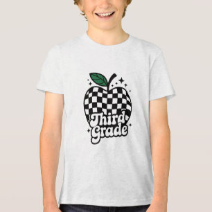 Lehrer dritte Klasse 3. zurück zur Schule Tri-Blend Shirt