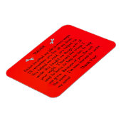 Lehrer, du hast mein Leben berührt.. Magnet (Linke Seite)