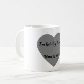 "Lehrer durch Handel. Mama auswendig." Kaffeetasse (Vorderseite Links)