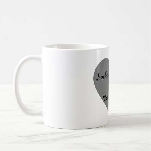 "Lehrer durch Handel. Mama auswendig." Kaffeetasse (Links)