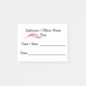 Lehrer-Durchlauf-Form-Post-Itanmerkung Post-it Klebezettel (Vorderseite)