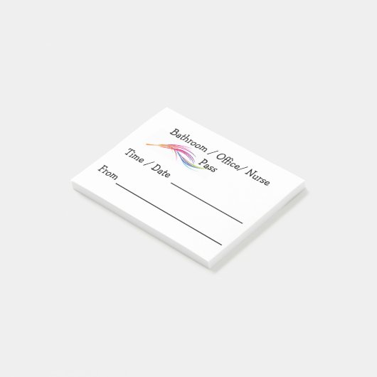 Lehrer-Durchlauf-Form-Post-Itanmerkung Post-it Klebezettel (angewinkelt)