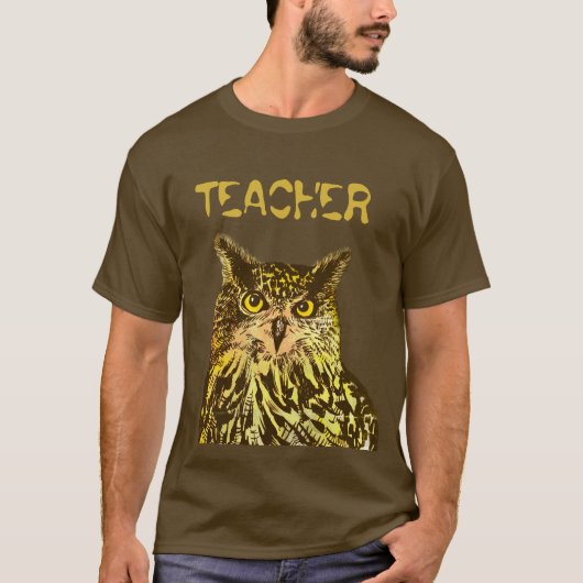 Lehrer, Eagle-Uhu-T - Shirt (Vorderseite)