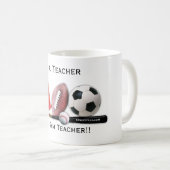Lehrer-Editable Tasse der Turnhallen-#1 (VorderseiteRechts)
