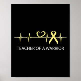 Lehrer eines Kriegers - Krebsbewusstsein im Kindes Poster