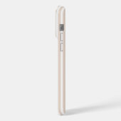 Lehrer | Elegantes Brautgeschenk mit beiger Streif iPhone Hülle (Linke Seite)