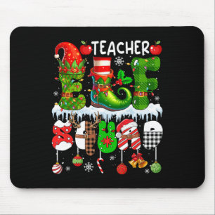 Lehrer-Elfen-Trupp Weihnachten Bunter Elf Hut Schu Mousepad