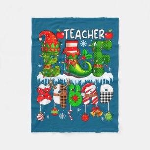 Lehrer-Elfen-Trupp Weihnachten Bunter Elf Hut Scut Fleecedecke