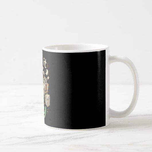 Lehrer Ende der Schule Waschbär Müllcontainer Feue Kaffeetasse (Rechts)