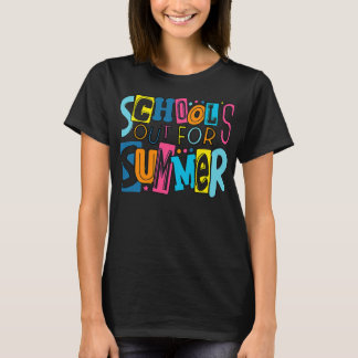 Lehrer Ende des Jahres Schule für Sommer im letzte T-Shirt