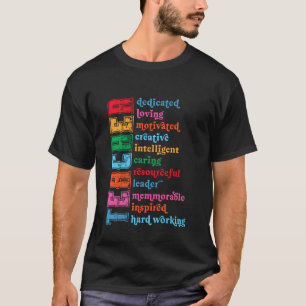 Lehrer engagiert liebevoll motiviert kreativ T-Shirt