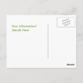 Lehrer-Erinnerungs-Postkarte Postkarte (Rückseite)