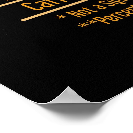 Lehrer Ernährungsfakte Poster (Ecke)