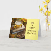 **LEHRER-ERNTEDANK"-KARTE KARTE (Gelbe Blume)