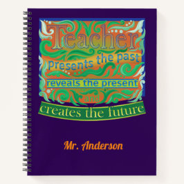 Lehrer erstellen die Zukunft / Lehrer Wertschätzun Notizblock