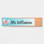 Lehrer-Erzieher-berufliches rosa Türschild (Vorderseite )