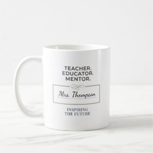 Lehrer. Erzieher. Mentor. Individuelles Geschenk z Kaffeetasse