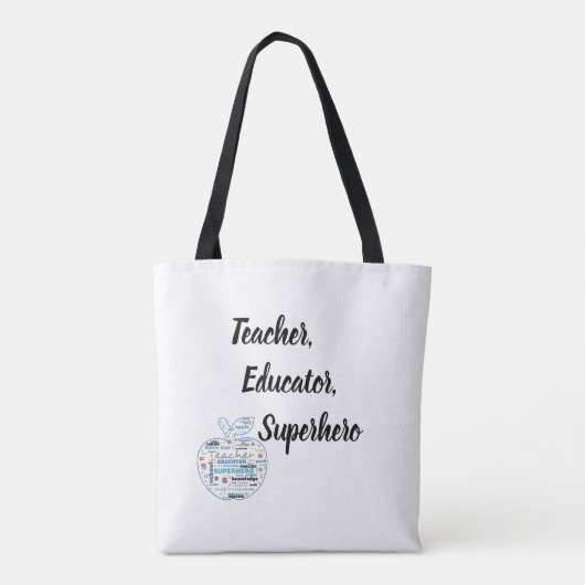 Lehrer, Erzieher, Superheld! Tasche (Rückseite)