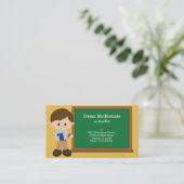 Lehrer * Farbe des Hintergrunds auswählen Visitenkarte (Stehend Vorderseite)