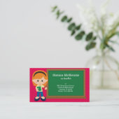 Lehrer * Farbe des Hintergrunds auswählen Visitenkarte (Stehend Vorderseite)