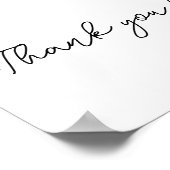 Lehrer Fingerabdruck Hand gezogen Baum "helfen uns Poster (Ecke)