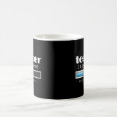 Lehrer-Fortschritts-lustige Kaffeetasse (Mittel)