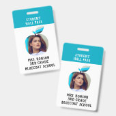 Lehrer Foto Appellationsschule oder Studentenpass Ausweis (Vorder- & Rückseite)