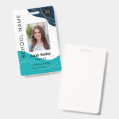 Lehrer Foto ID eines Mitarbeiter Studentenschiffes Ausweis (Vorder- & Rückseite)